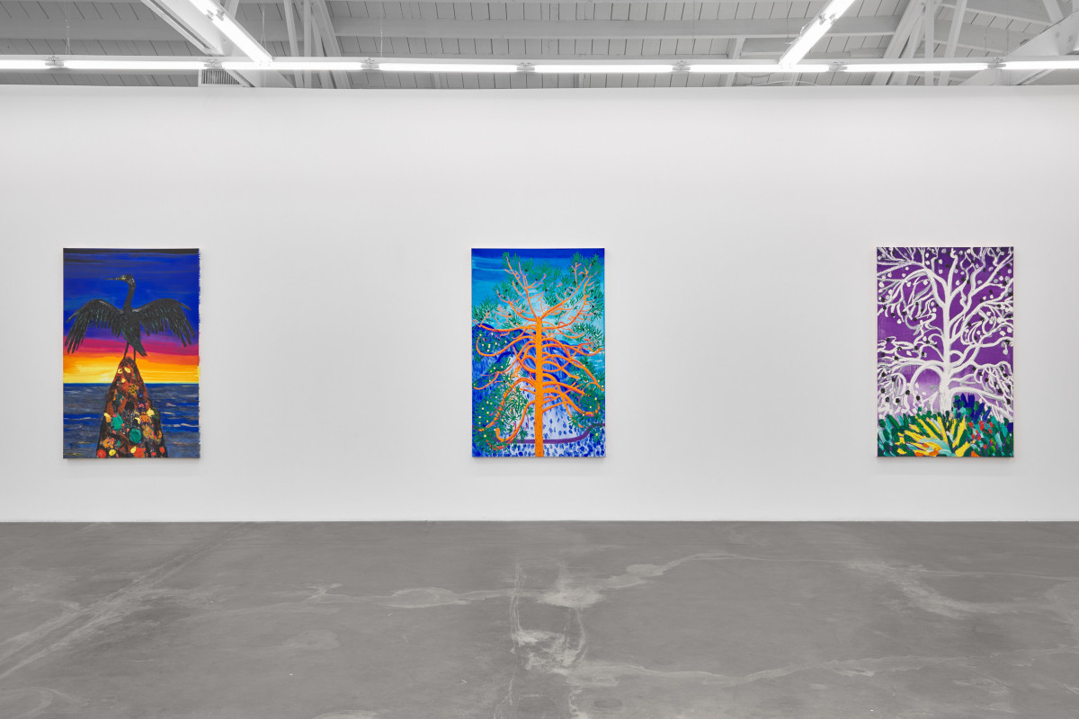 Installation view of ERIK OLSON: The Mountain and the Sea, on view June 17 - August 5, 2023