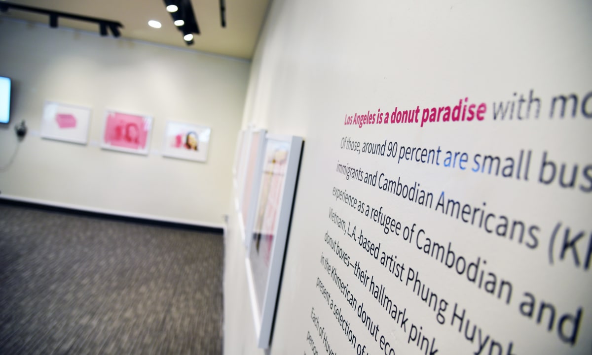 Installation view of&nbsp;Phung Huyng: Donut (W)hole, Pepperdine University: The Payson Library on view from May 2 - September 10, 2023