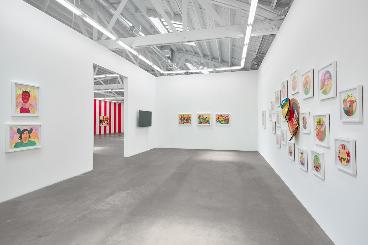 Installation view of KARLA DIAZ: Mujer Valiente y Los Diablitos (Brave Woman and The Little Devils), April 27 - May 8, 2024