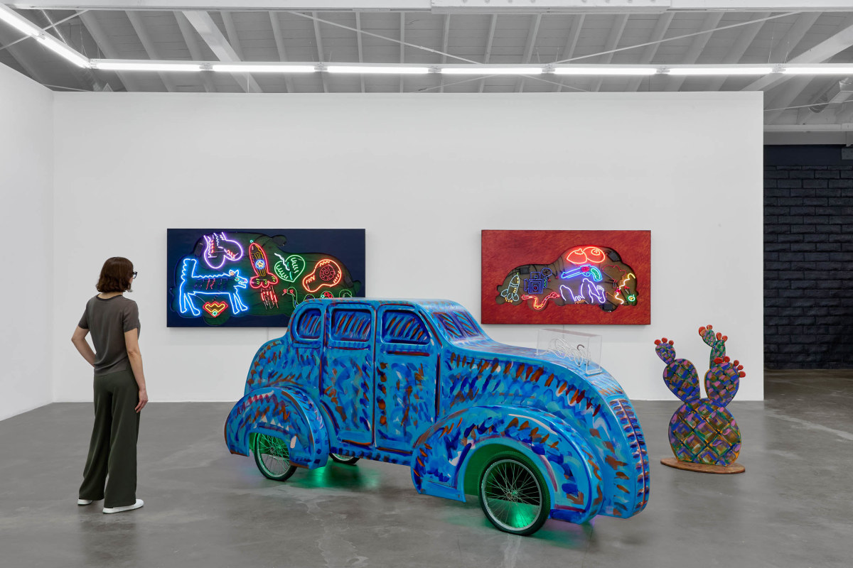 Installation view of&nbsp;Frank Romero: California Dreaming, on view September 13 &ndash; October 25, 2025