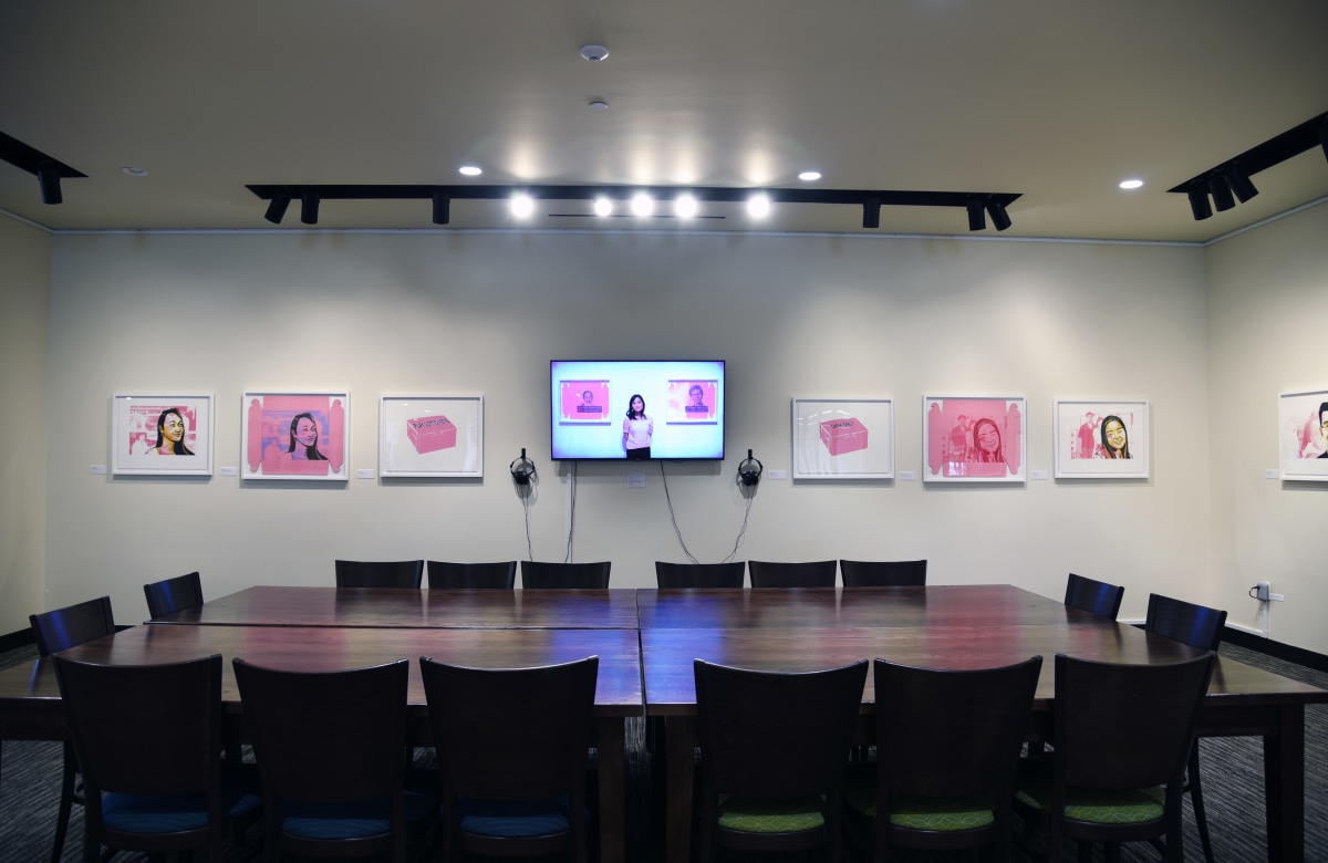 Installation view of&nbsp;Phung Huynh: Donut (W)hole, Pepperdine University: The Payson Library on view from May 2 - September 10, 2023