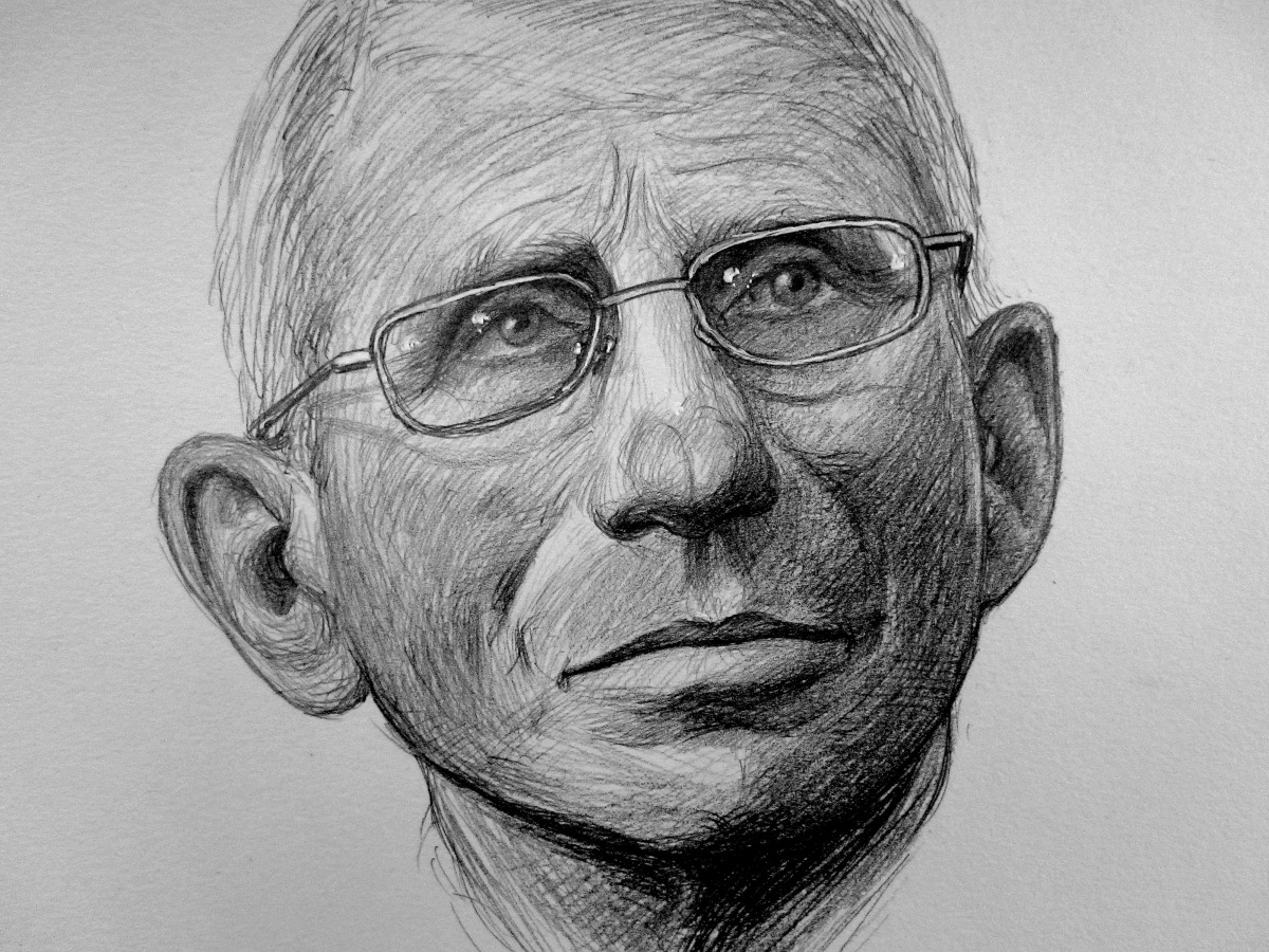 Hugo Crosthwaite A Portrait of Dr. Anthony Fauci, 2022