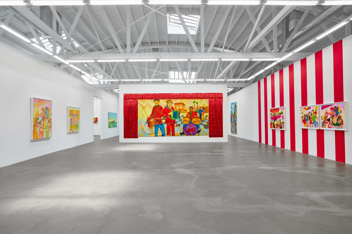 Installation view of KARLA DIAZ: Mujer Valiente y Los Diablitos (Brave Woman and The Little Devils), April 27 - May 8, 2024