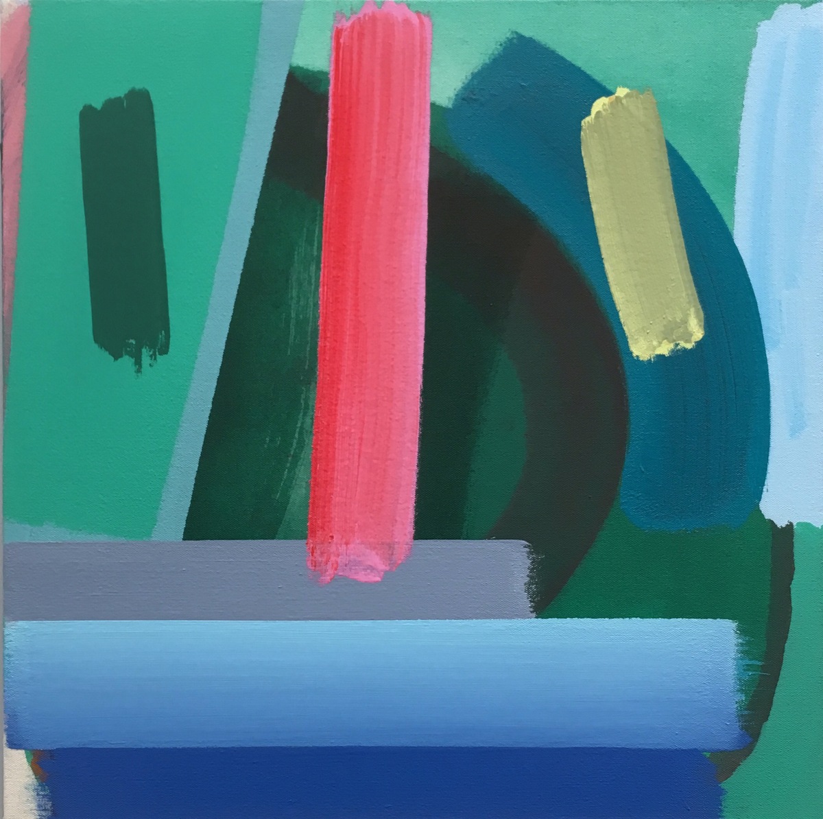 Michael Kindred Knight  Manito, 2016 Acrylic on canvas 18 x 18 in.