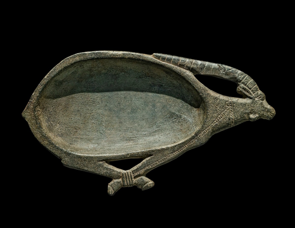Cosmetic Dish in the form of a bound Ibex - Works of Art - Ariadne Galleries