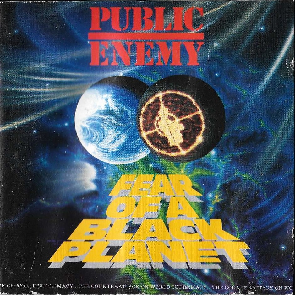 Public Enemy, Fear of a Black Planet, released April 10, 1990, Cover Art by&amp;nbsp;B.E. Johnson