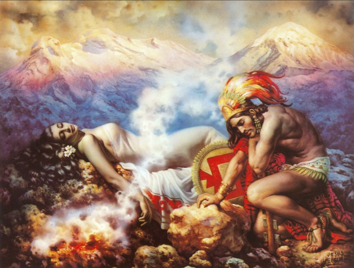 Jesus Helguera
La Leyenda de los Volcanes (The Legend of the Volcanoes), 1940
Collection of the National Museum of Mexican Art