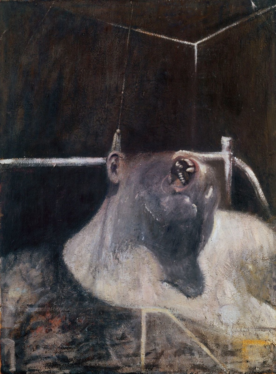 Francis Bacon
Head I, 1947&amp;ndash;1948
oil and tempera on board
39 1/2 x 29 1/2 inches
(100.3 x 74.9 cm)
Collection of the Metropolitan Museum of Art, New York