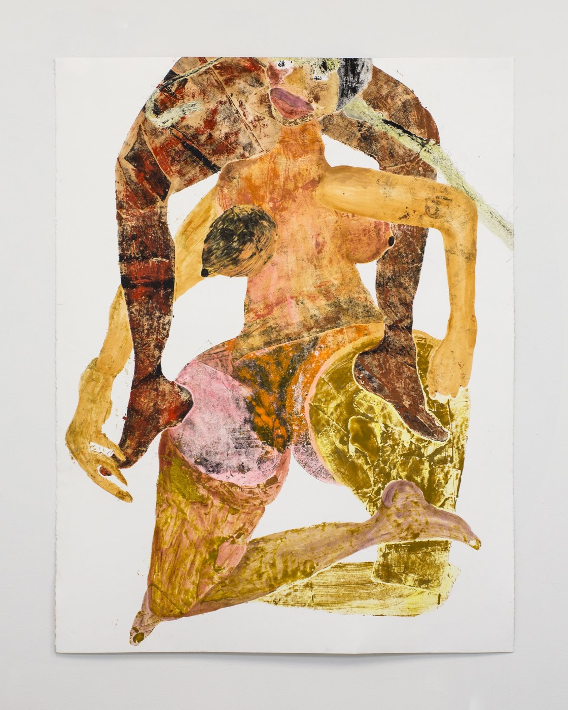 TSCHABALALA SELF

Entwined

2014

Oil and gouache on paper

Sheet 127 x 96.5 cm / 50 x 38 in

Frame 132.5 x 104.5 cm / 52 1/8 x 41 1/8 in

SELF 46888