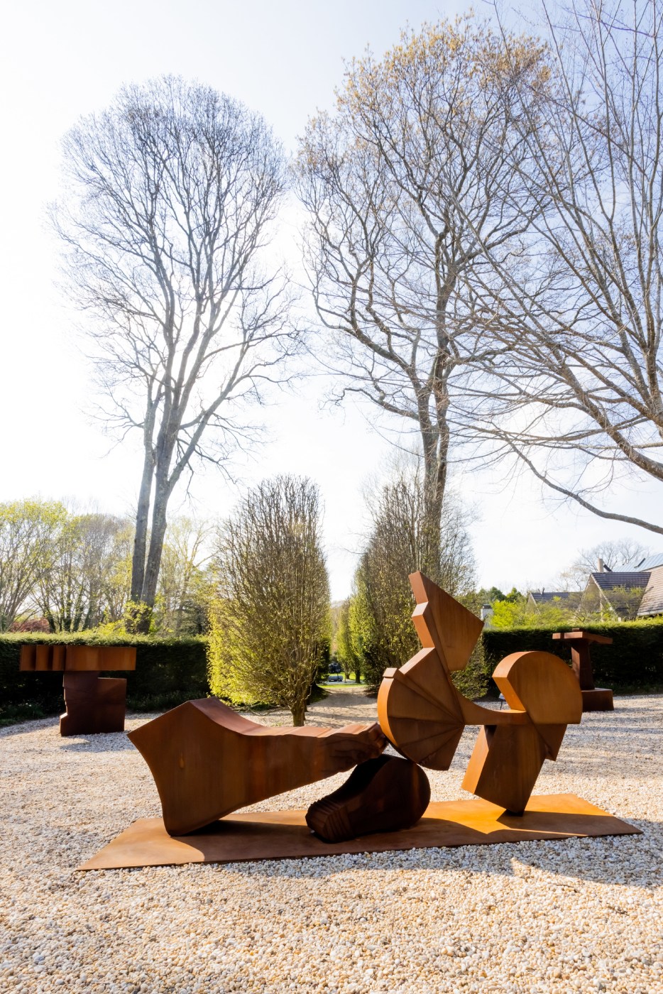 Installation view, Wyatt Kahn, Life in the Abstract, Art in the Gardens, LongHouse, East Hampton, 2023