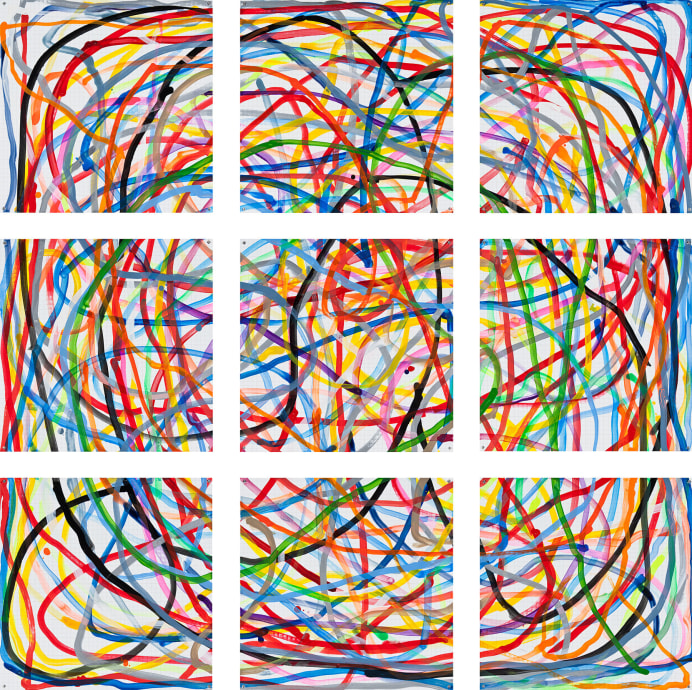 Locks Gallery Jennifer Bartlett Multi-Colored Lines