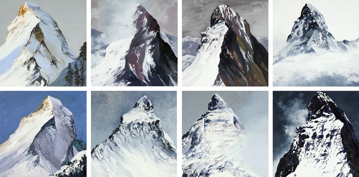 Diane Burko Locks Gallery Politics of Snow Matterhorn Icon Series