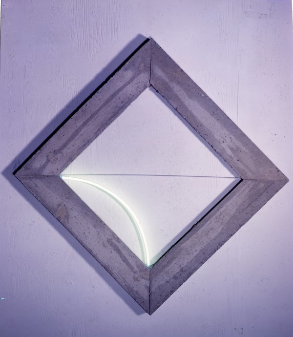 Diamond Frame with Pale Green Light