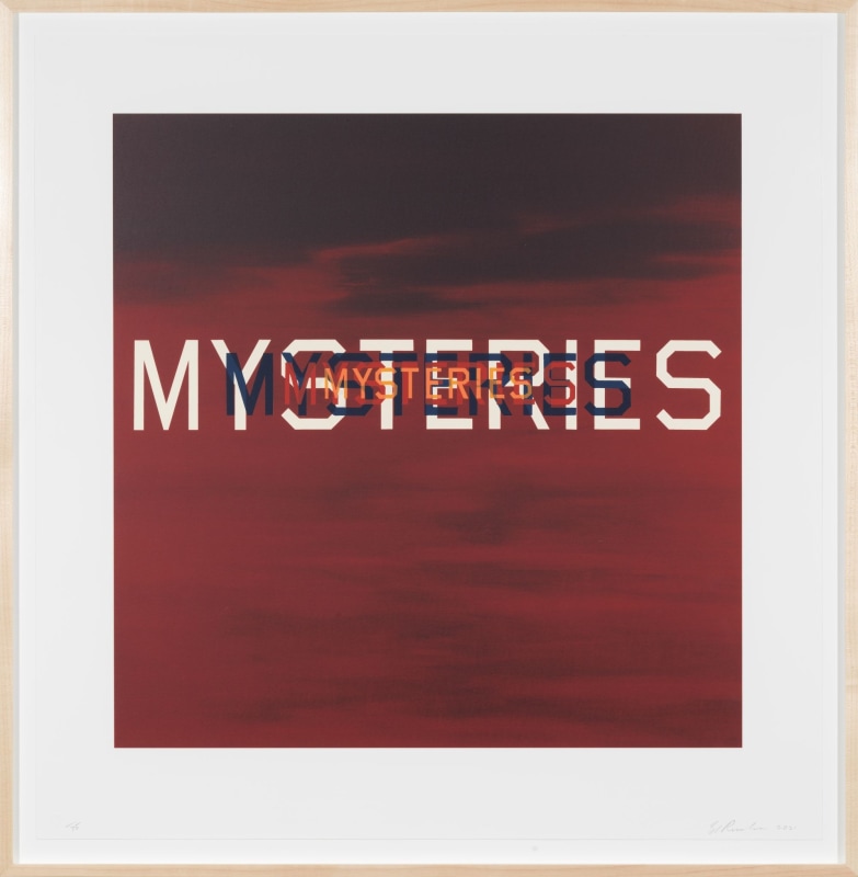 Ed Ruscha, Mysteries, 2021