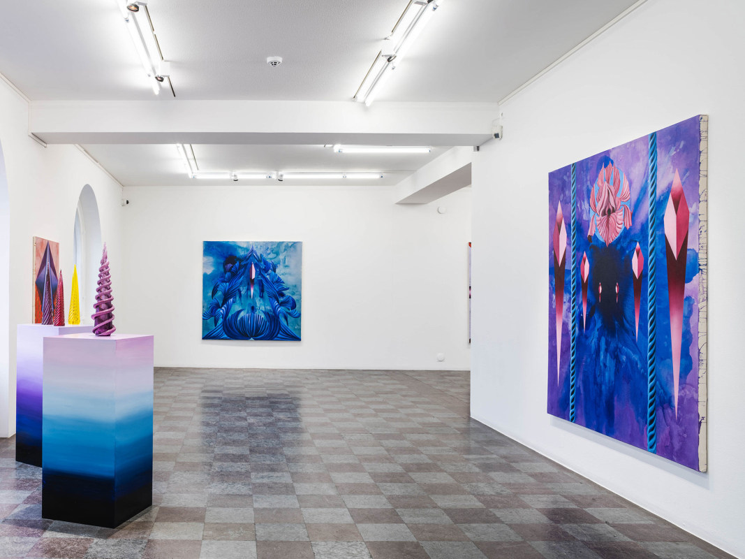 Installation view, Medusas Skratt
