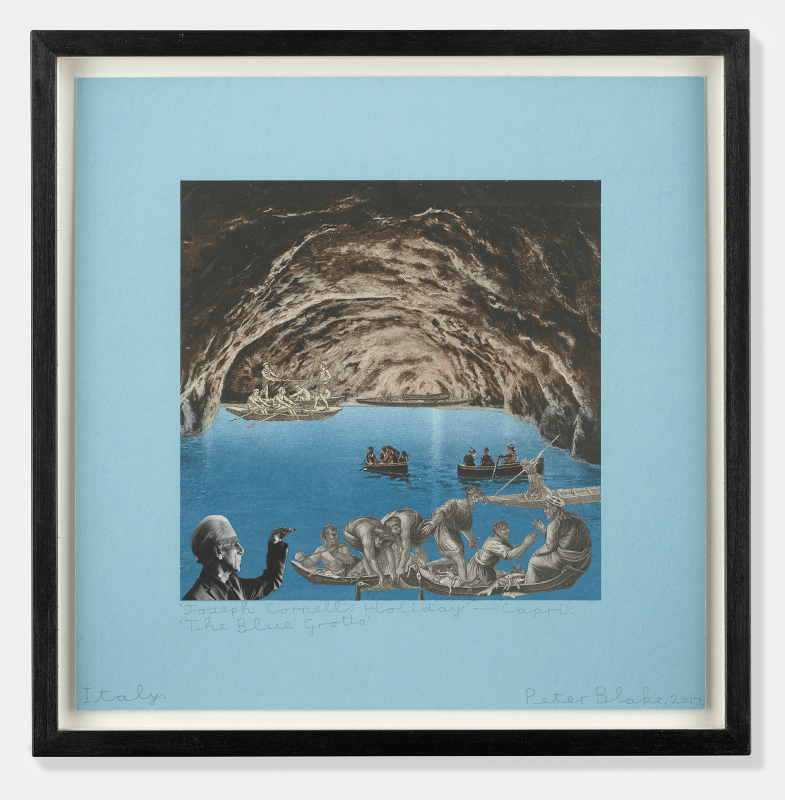 Peter Blake  Joseph Cornell's Holiday - Capri, The Blue Grotto, Italy, 2015