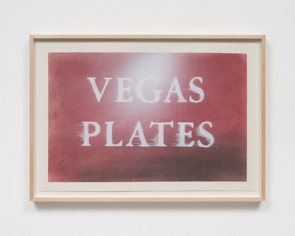Ed Ruscha, Vegas Plates, 2024