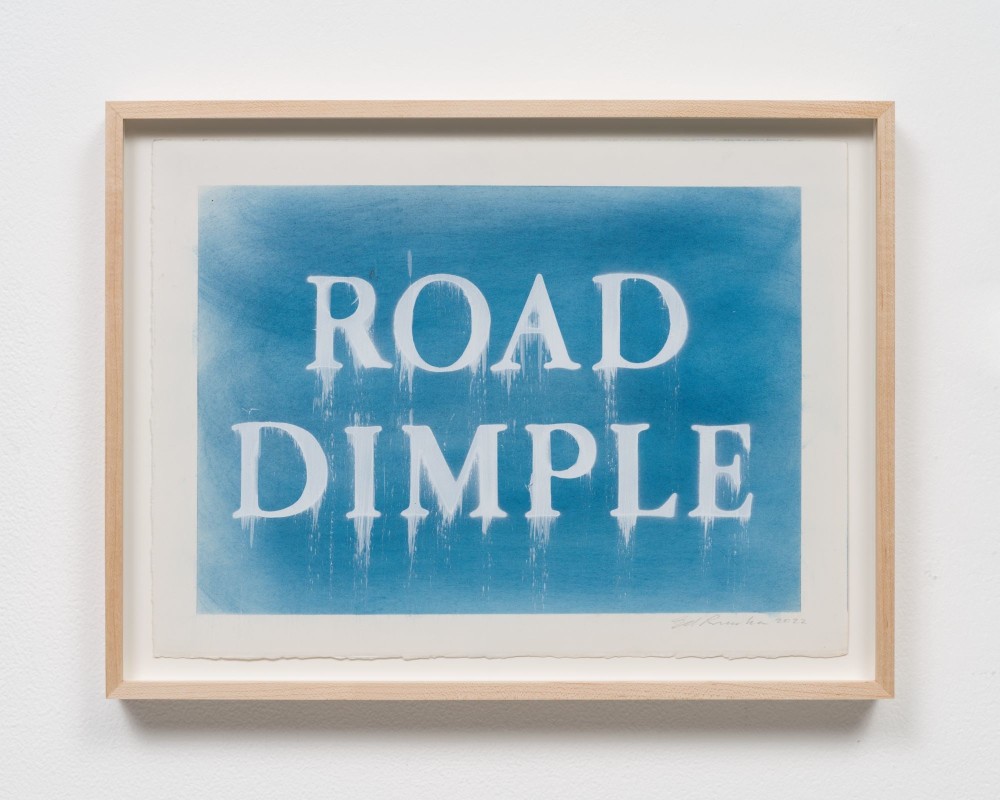 Ed Ruscha, Road Dimple, 2022