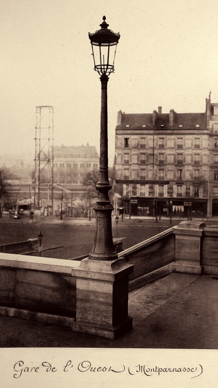 Charles MARVILLE (French, 1813-1879) &quot;Gare de l'Ouest (Montparnasse)&quot;, 1864-1870 Albumen print from a collodion negative 36.0 x 23.1 cm