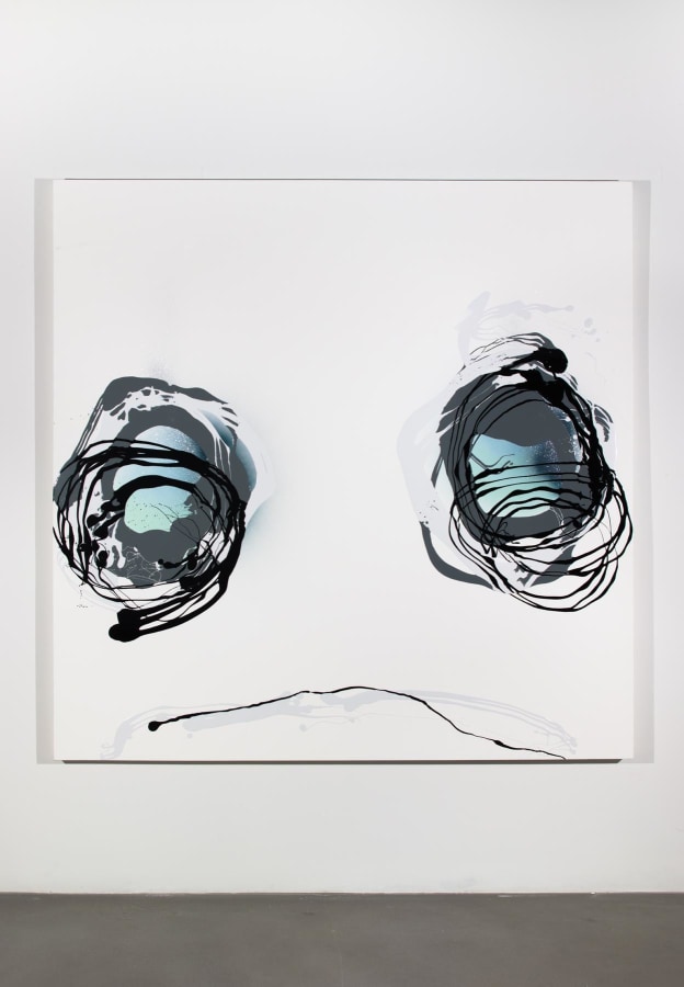Untitled 2015 Enamel on gessoed panel