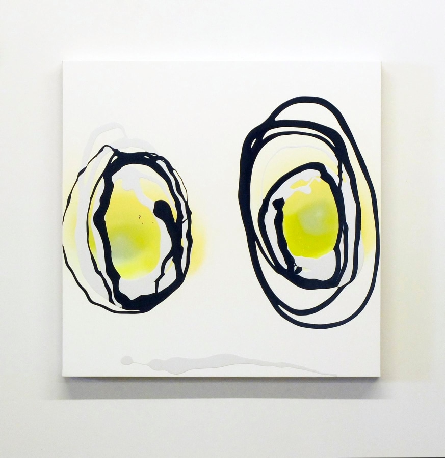 Untitled 2015 Enamel on gessoed panel