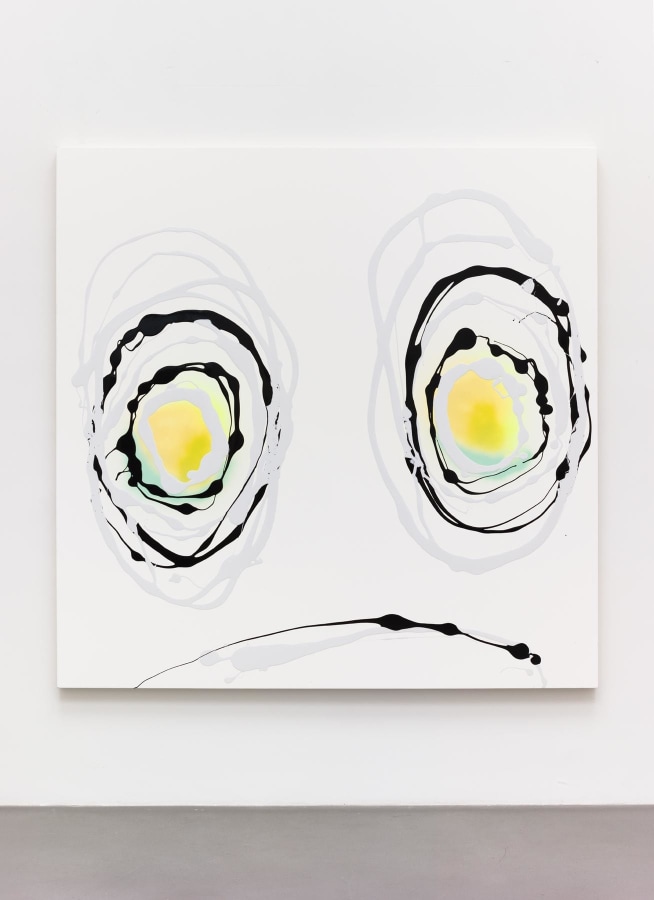 Untitled 2015 Enamel on gessoed panel