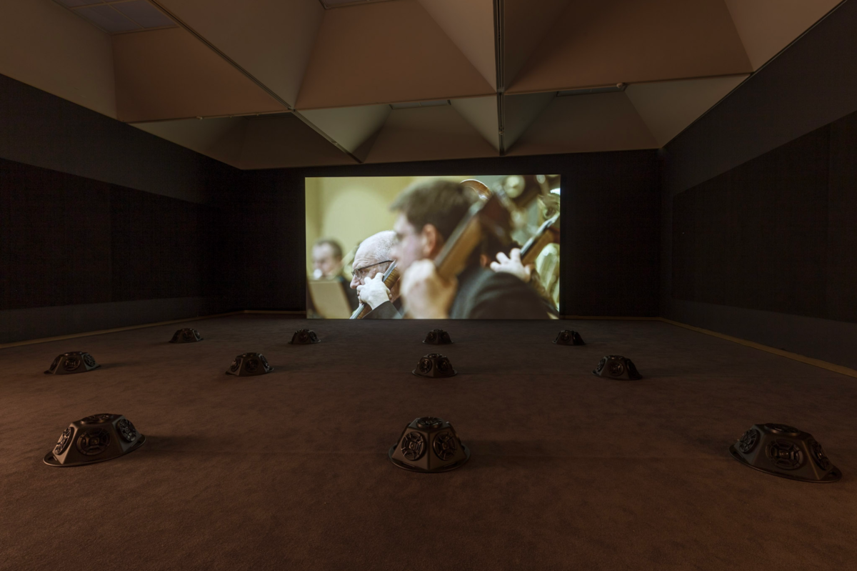 Installation view, Muted Situation #22: Muted Tchaikovsky's 5th in 21st Biennale of Sydney at the Art Gallery of New South Wales, 2018., 