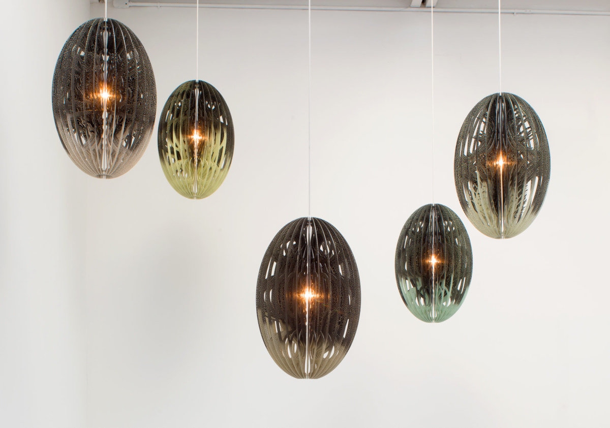 Jorge Pardo, Untitled (group of 5 lamps)