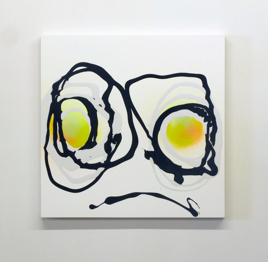 Untitled 2015 Enamel on gessoed panel