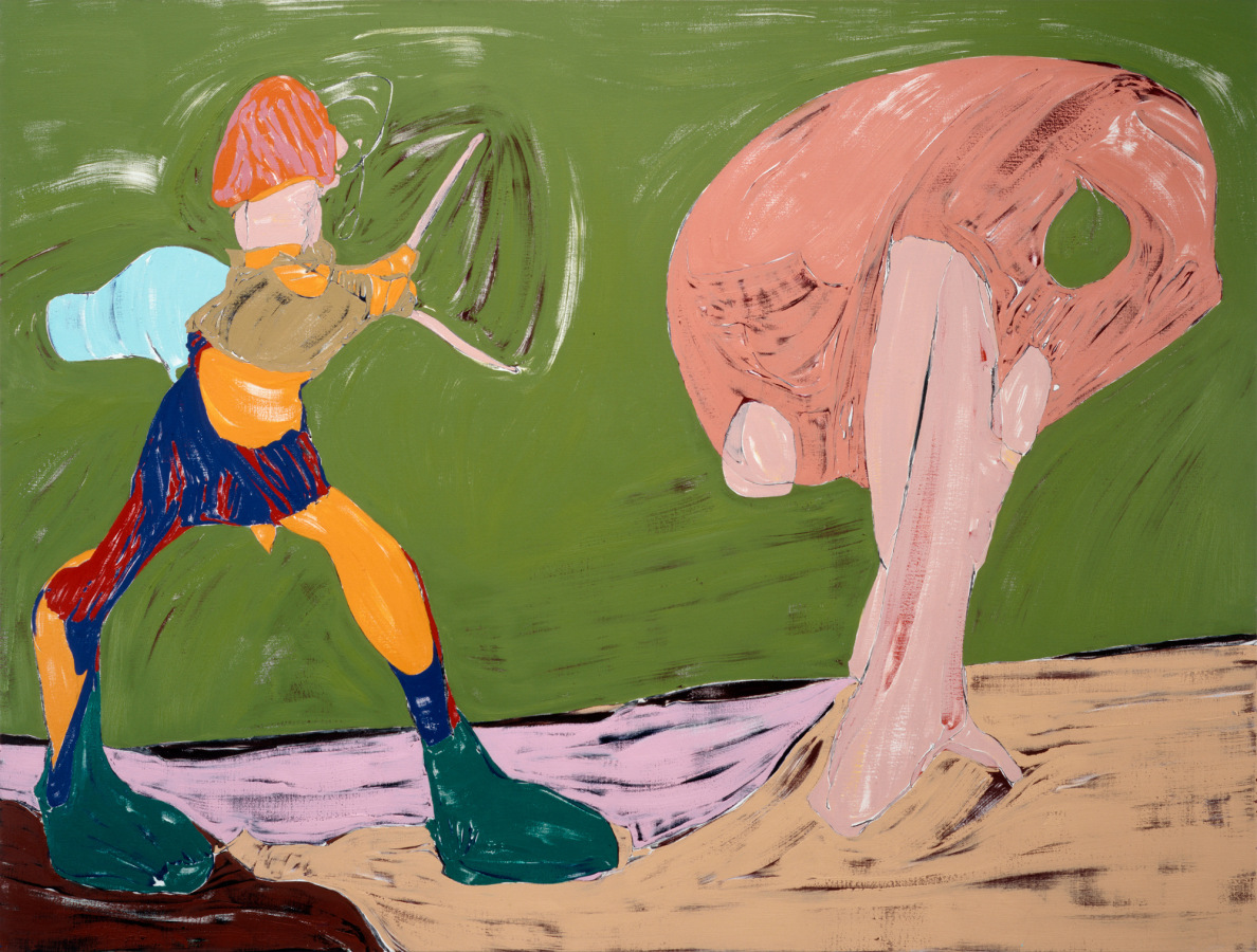 Nicola Tyson, Figure with Tree