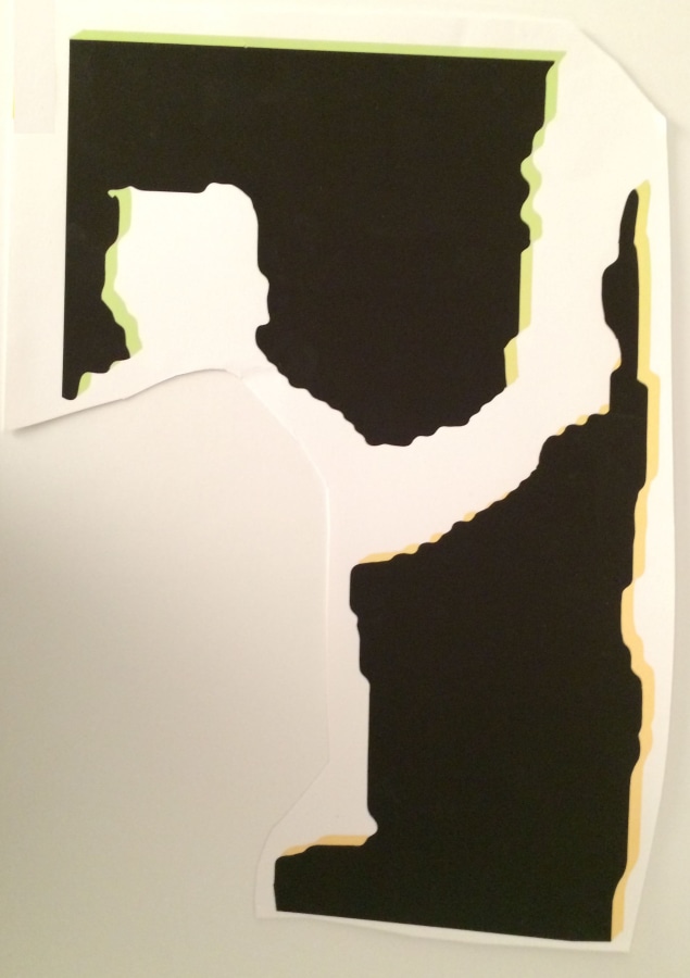 Seth Price, Silhouette Study: Removal