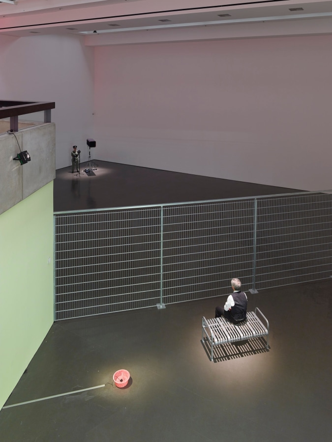 Installation view, A dark theme keeps me here, I'll make a broken music, Kunsthalle Düsseldorf, 2016/2017., 