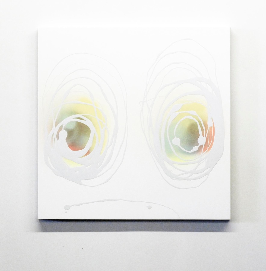 Untitled 2015 Enamel on gessoed panel