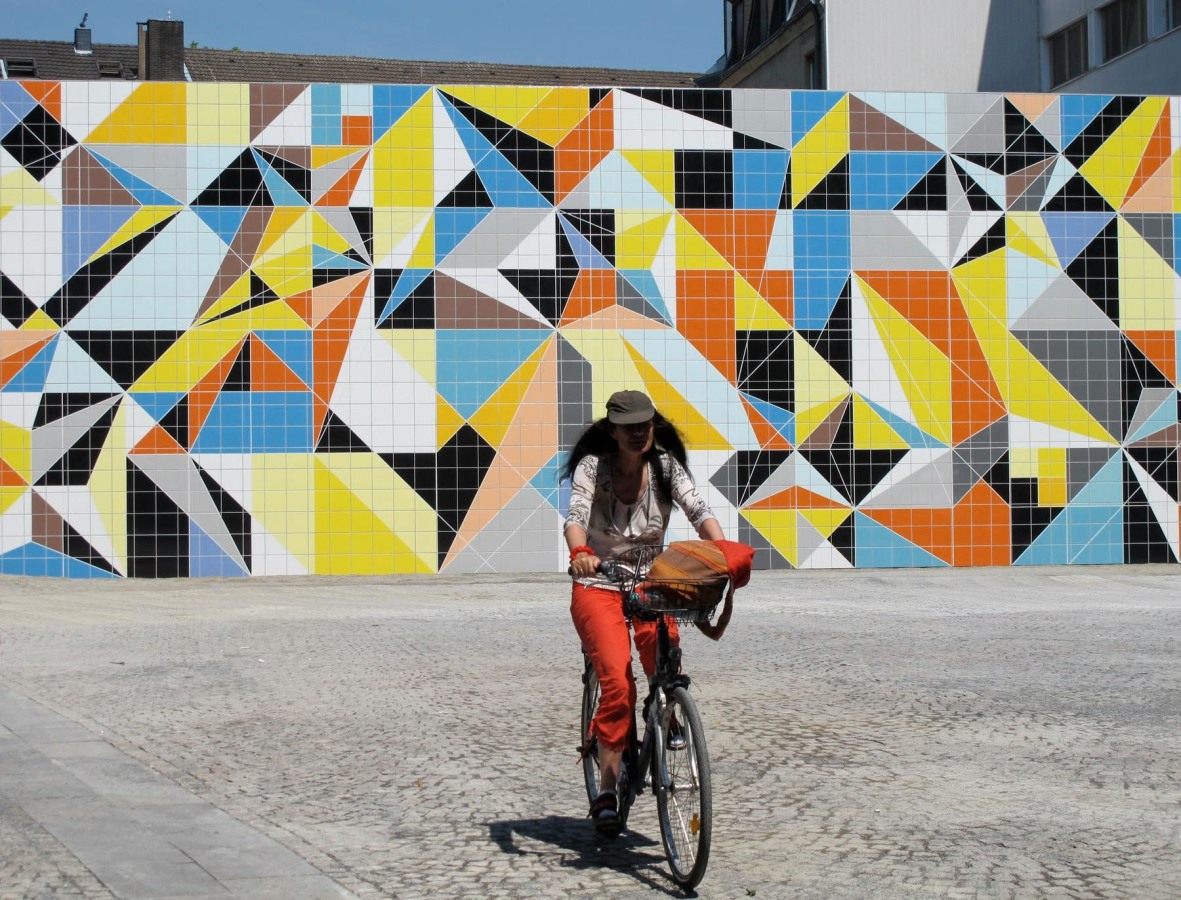 Hornet 2010 Hand Painted Ceramic Tiles on Wall
