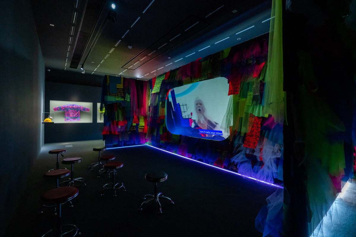 Installation view, The Immortals in exhibition "Unconstrained Textiles: Stitching Methods, Crossing Ideas", Centre for Heritage, Arts & Textiles, Hong Kong, 2020., 