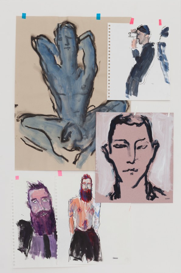 Richard Haines, Violet Collage, 2019