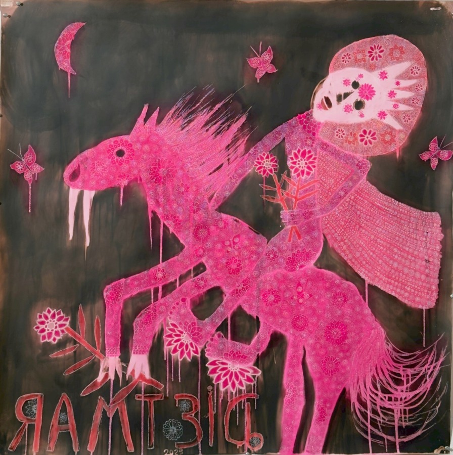 Dietmar Busse, Ghost Rider (Pink), 2025