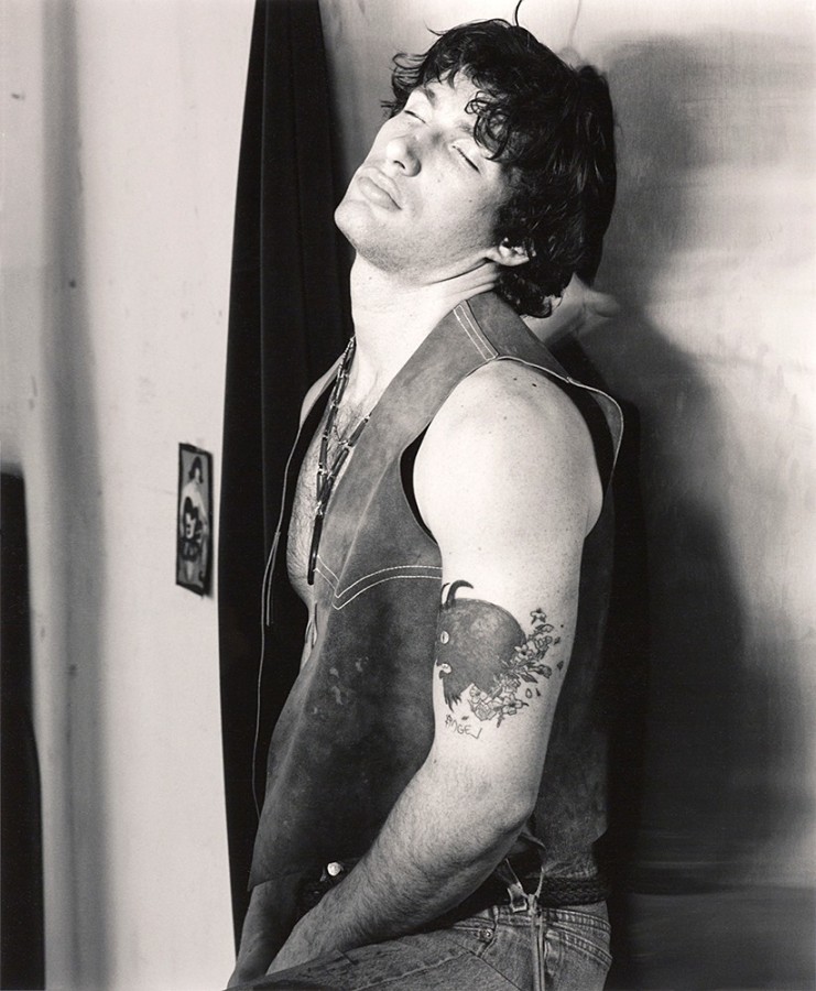 Man with eyes closed by Stephen Barker