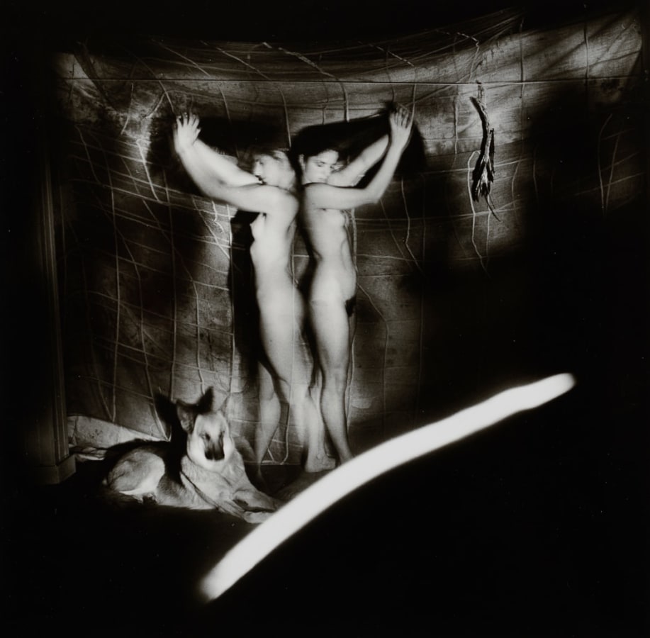 Women with dog by Siegfried Halus