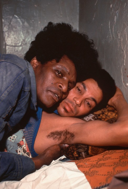 Two people embracing by Arlene Gottfried