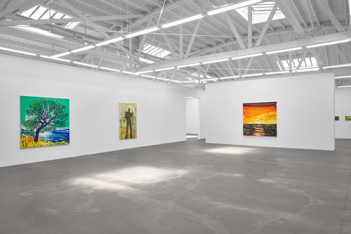 Installation view of ERIK OLSON: The Mountain and the Sea, on view June 17 - August 5, 2023