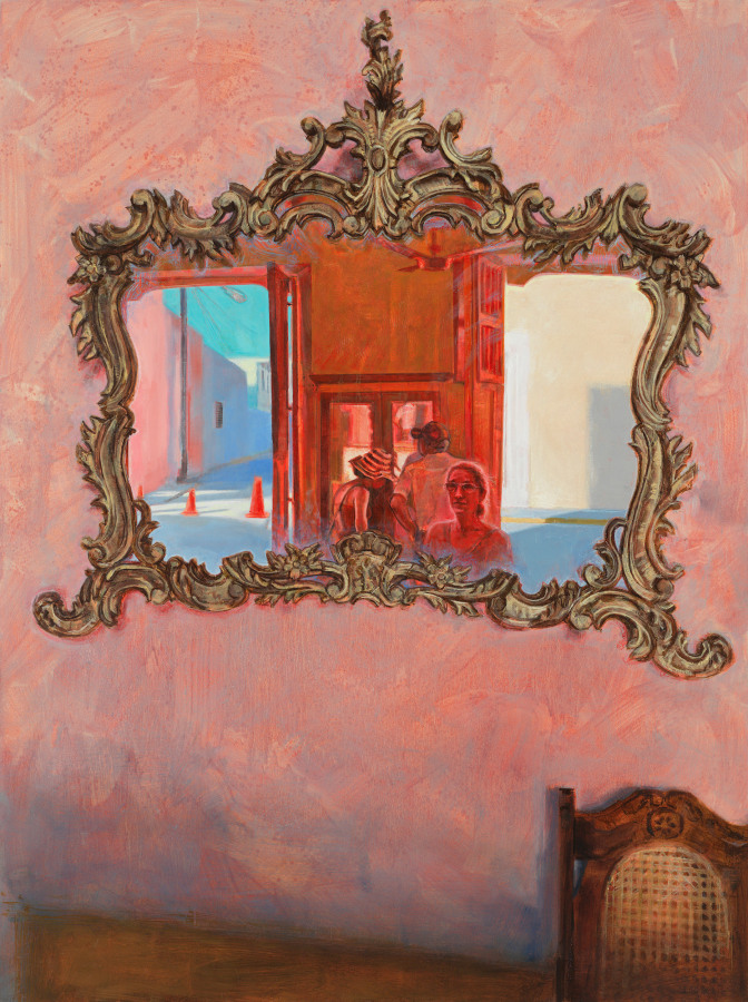 Laura Karetzky, The Berry Plan, 2022, Oil on panel, 48 x 36 in.