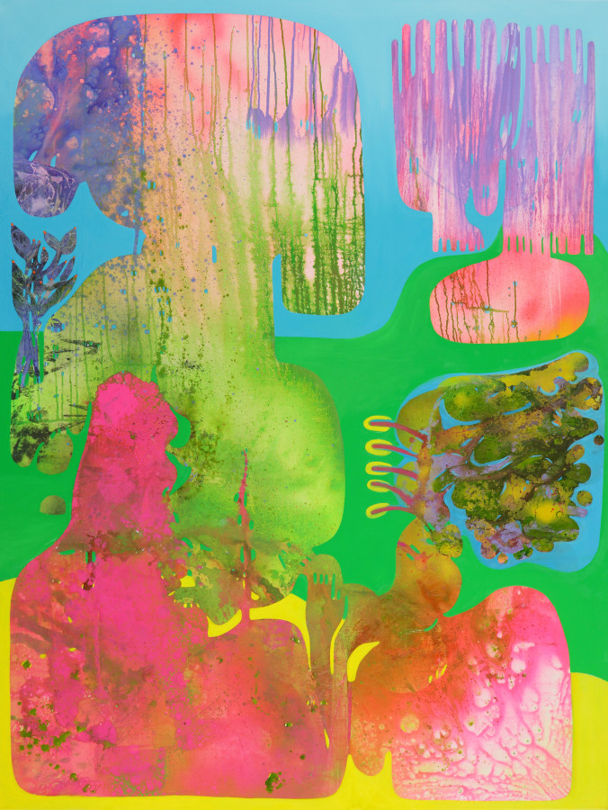 Vian Sora, Vinculum I, 2022, Oil and mixed media on canvas, 80 x 60 in.