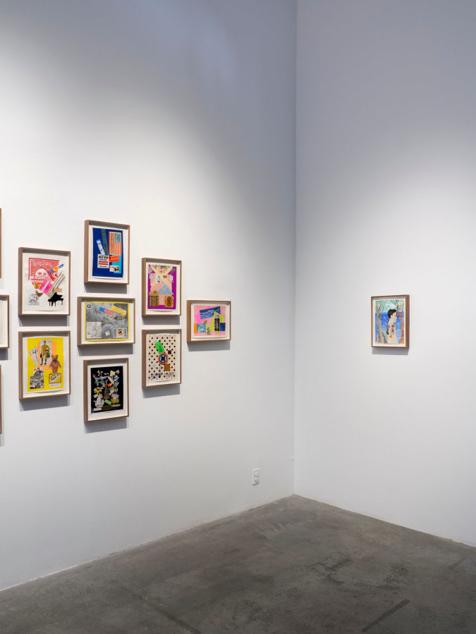 Installation view of Something Else: The Collages of Nathan Gluck