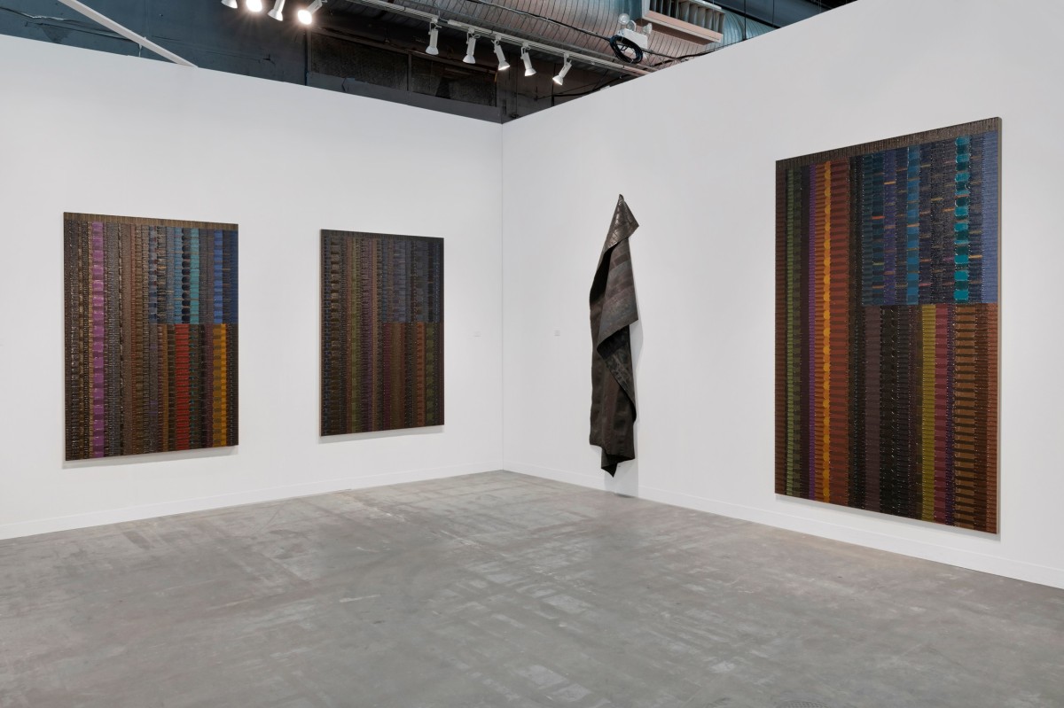 Installation view of June Edmond's booth at The Armory Show