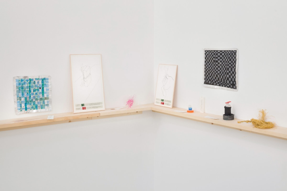 Installation view of Danica Phelps: Many Drops Fill a Bucket