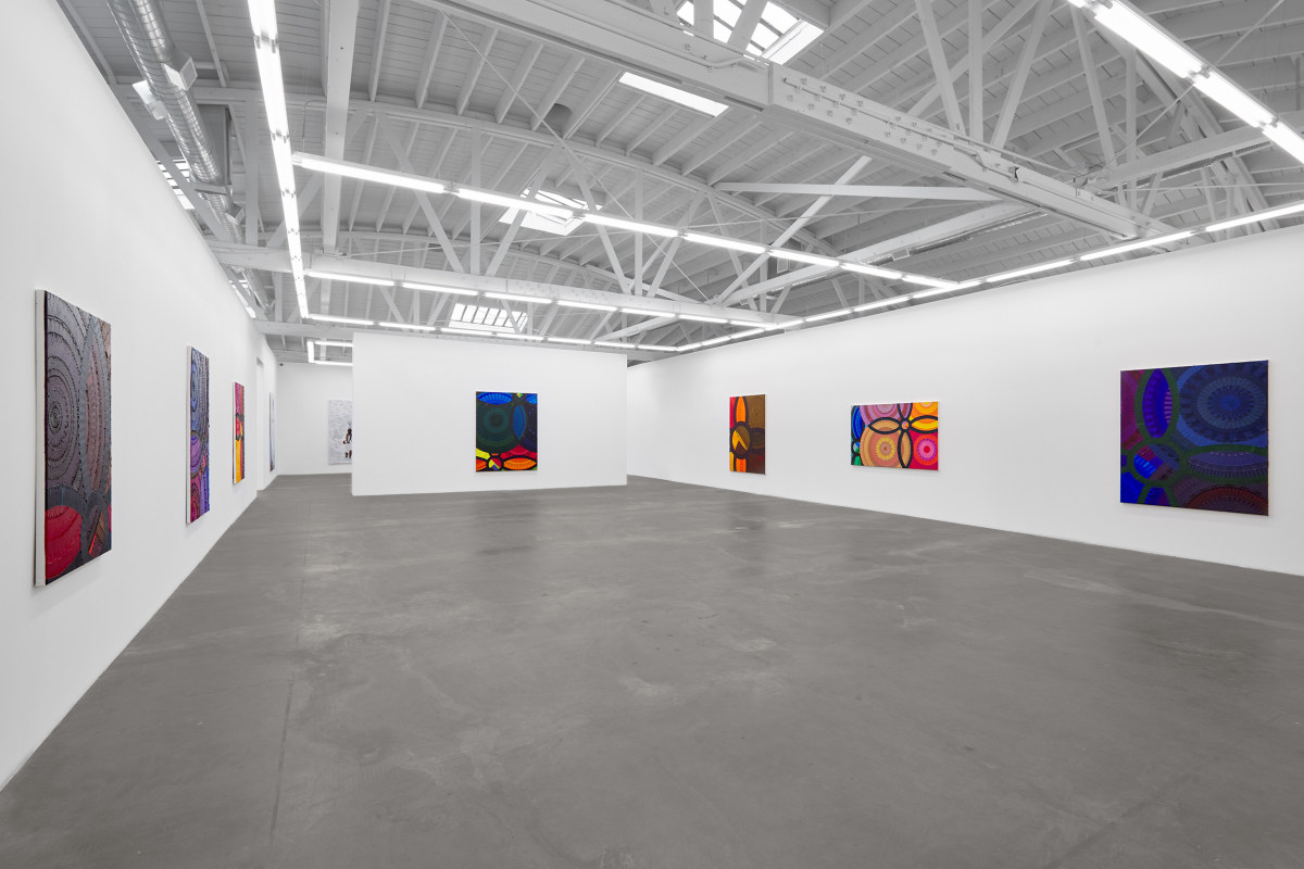 Installation view of JUNE EDMONDS: Meditations on African Resilience, on view February 24 - April 13, 2024