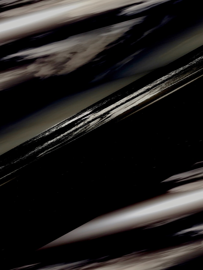 Masood Kamandy  Horizon (Dark), 2017 (triptych) Dye-sublimation print on aluminum ​16 x 12 in.