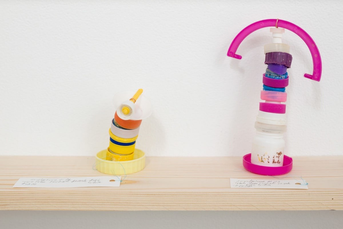 Installation view of Danica Phelps: Many Drops Fill a Bucket