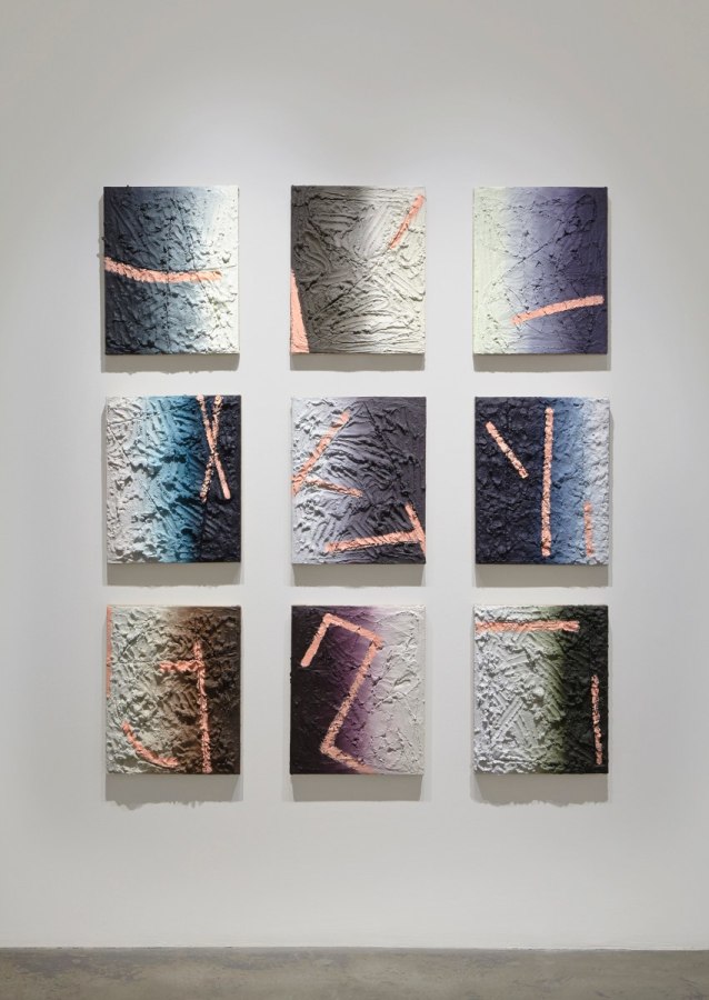 Installation View of Molly Larkey: THE NOT YET (or The Dictionary of Insubordinate Geometry)